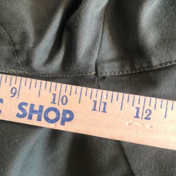 Vintage Patagonia DualSpun Green Pants Sz 10 Womens Sewn In Front Seam Pleats - Picture 5 of 7